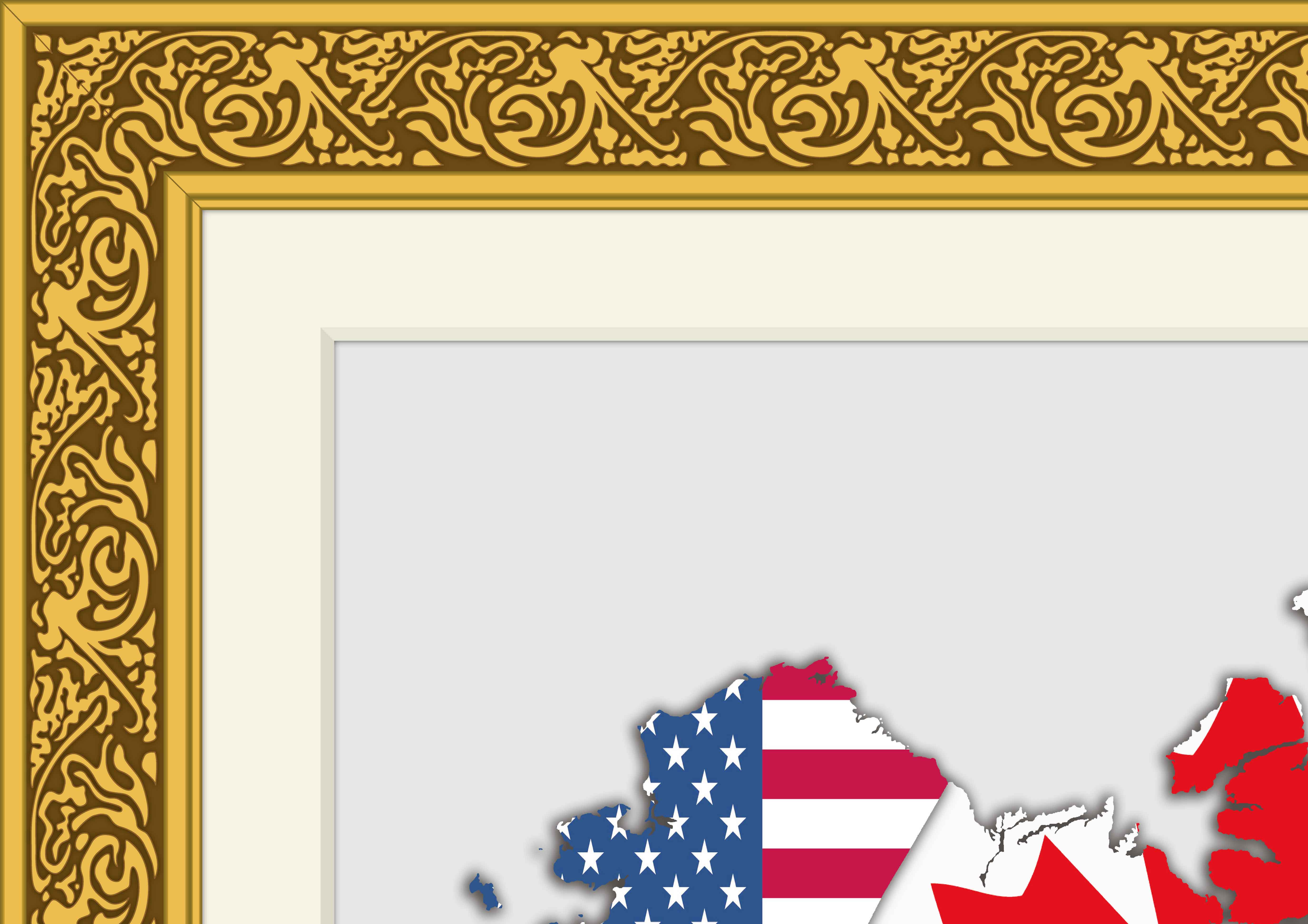 Ref. 152 Mapa-Múndi Flags - Formato 1.20x0.90m